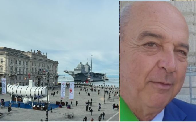 La portaerei “Trieste” lascia Trieste: commozione in città e il saluto del sindaco Dipiazza