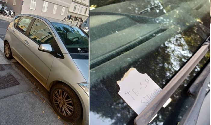 Biglietto colorito sul parabrezza in via San Marco: “Te son stron*o”