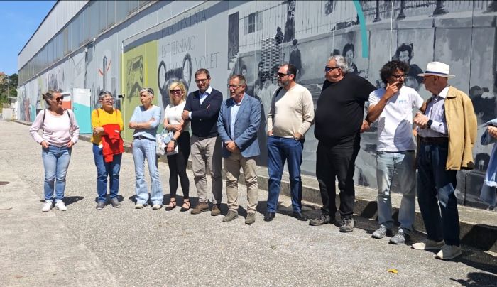 Muggia. Inaugurata l'opera di street art sulla storia della cittadina istro-veneta 
