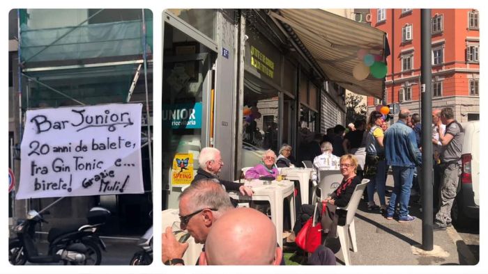 Il Bar Junior chiude dopo 20 anni in via Vergerio e si trasferisce in via Svevo 
