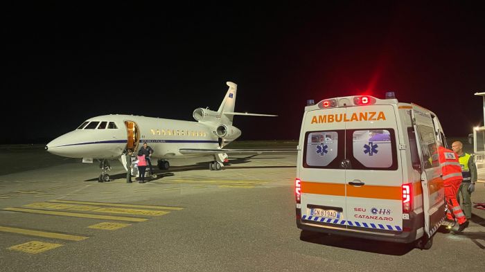 Aeronautica Militare: bimbo appena nato trasportato d’urgenza con velivolo del 31° Stormo