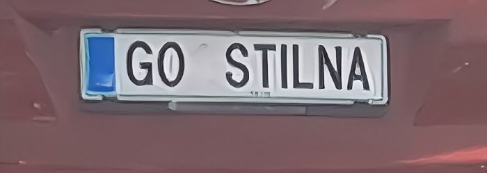 Sorpresissima a Trieste: la targa.. TUTTA DA GUSTARE!!!