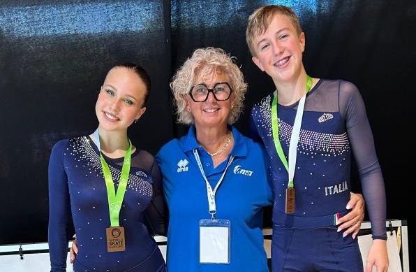 Campionati Europei pattinaggio a rotelle, Giorgia e Raffaele splendido BRONZO! 