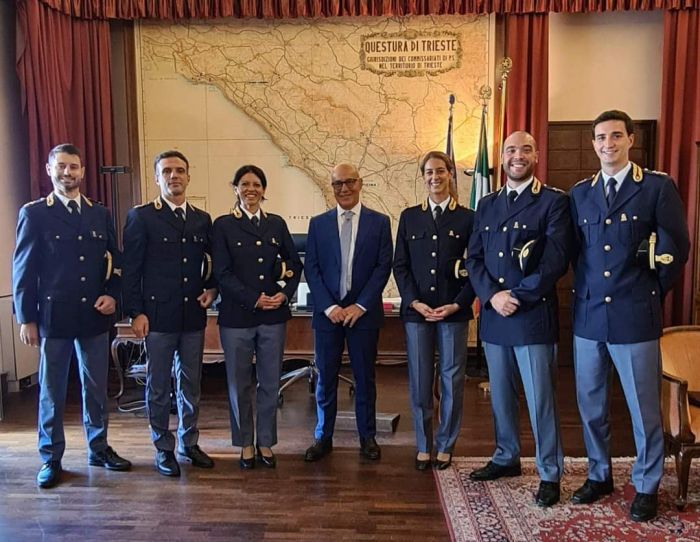 Sei nuovi Commissari assegnati alla Questura di Trieste 