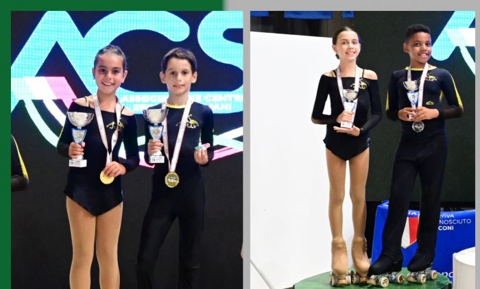 Campionati ACSI pattinaggio a rotelle, i triestini non si fermano più! Altri 2 ori e 2 argenti