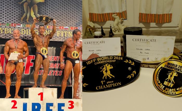 Bodybuilding, il triestino Reiner Coffa trionfa al Campionato del Mondo IBFF: Super Master over 60