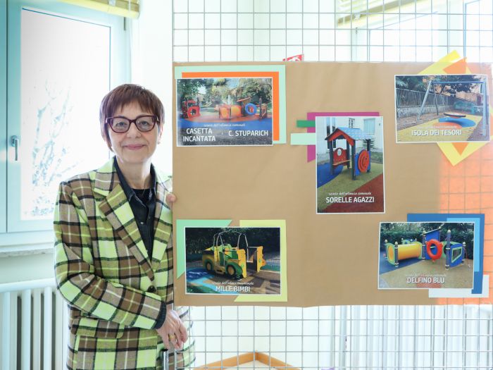 I giardini delle scuole dell’infanzia comunali dotati di giochi inclusivi per bambini con disabilità