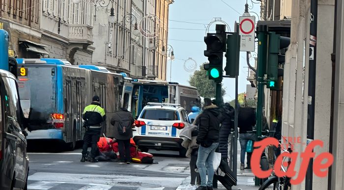Pedone investito da una bici in via Mazzini