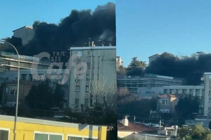 Incendio al cantiere della scuola Caprin: intervento tempestivo evita il peggio (VIDEO) 