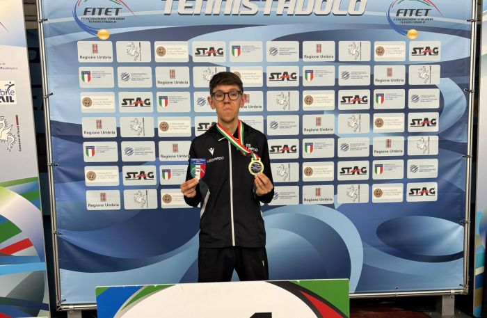 Matteo Parenzan da leggenda: conquista l’8° titolo italiano assoluto consecutivo nel tennistavolo paralimpico