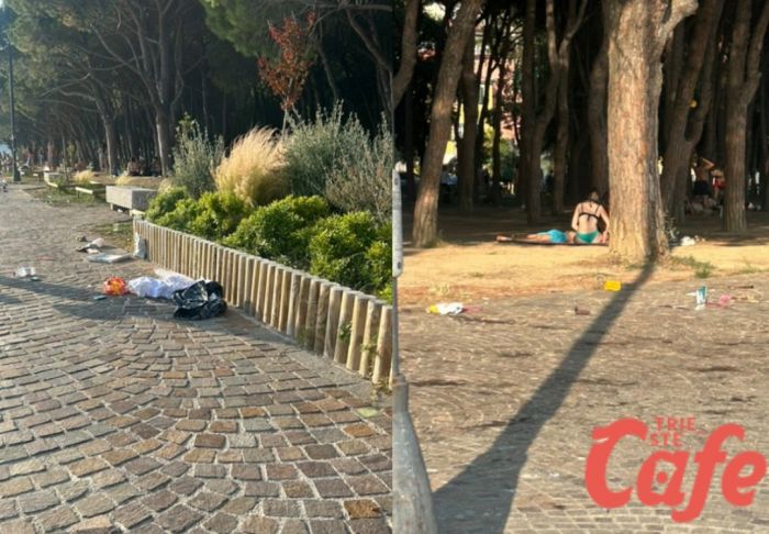 Barcola sommersa dai rifiuti dopo la fine della scuola: un gruppo di ragazzi decide di ripulire