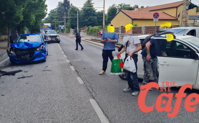 Scontro a Opicina, due feriti trasportati a Cattinara