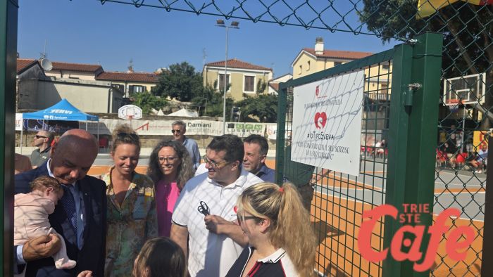 Inaugurato il campo della Servolana: simbolo di rinascita dedicato alla piccola Sveva (VIDEO) 