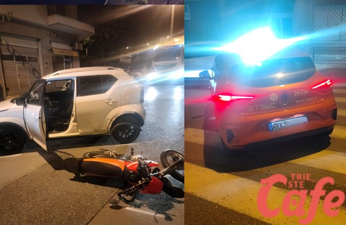 Scontro tra moto e auto in via di Cologna: giovane trasportato in ospedale