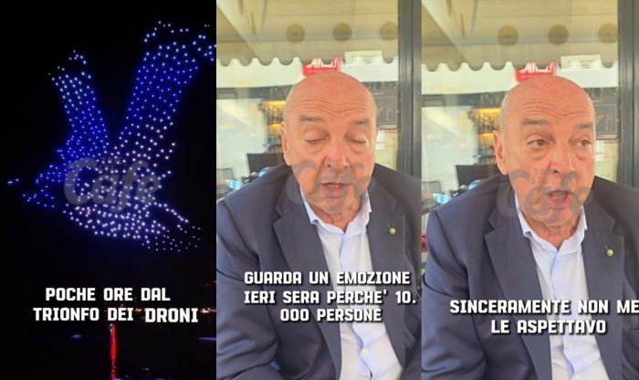 Dipiazza emozionato dopo lo spettacolo dei droni: “Un’emozione incredibile“ (VIDEO) 