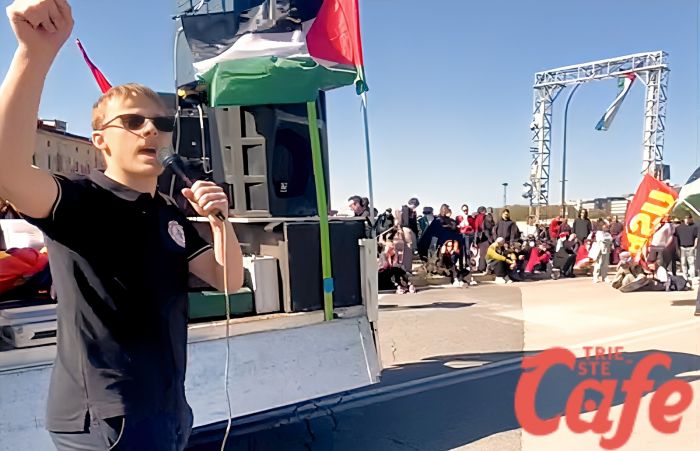 Varco IV, appello anti-armi: «Da qui si costruiscono guerre di domani», allarme Primavera Triestina