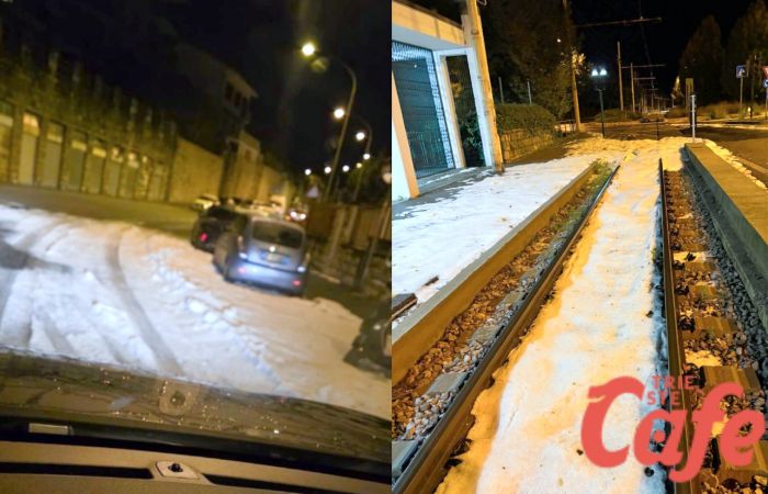 Trieste si risveglia sotto un velo bianco: non è neve, ma grandine, il Carso si tinge d’inverno