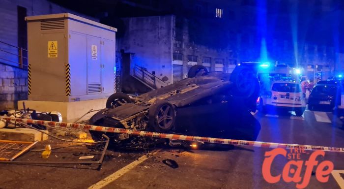 Strada del Friuli, cappottamento nella notte: paura a Trieste
