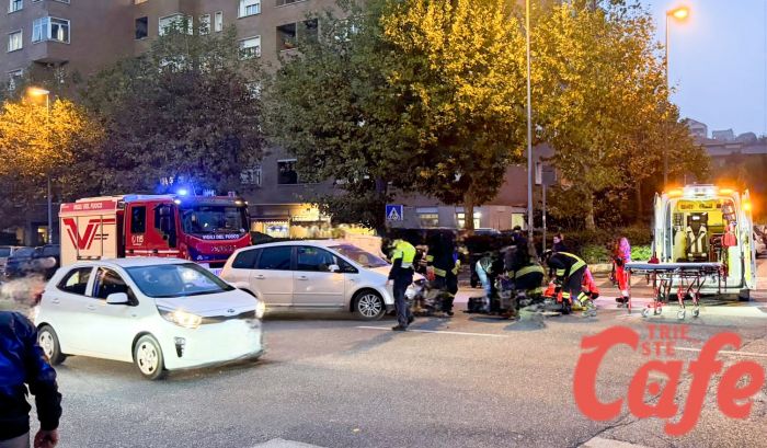 Incidente tra scooter e auto all’incrocio Valmaura–Carpineto: 17enne portato in ospedale
