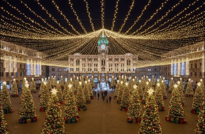 Una triestina sogna la piazza Unità delle meraviglie: “Così immagino il Natale perfetto per la città”