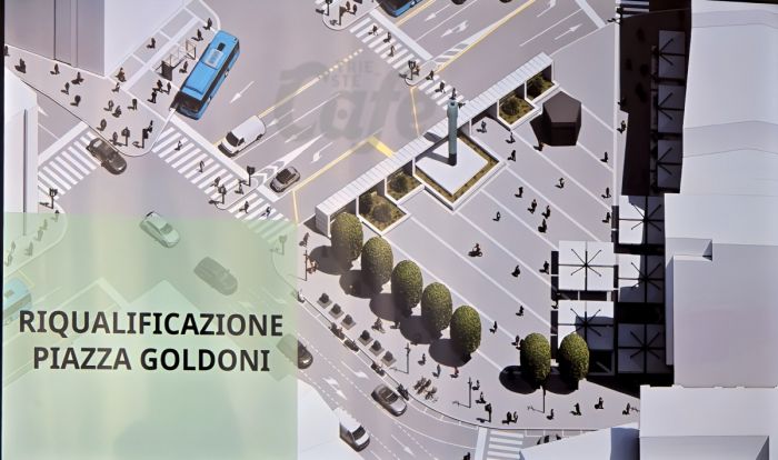 Piazza Goldoni cambia volto, più verde e spazio aperto: il progetto che riscrive il cuore della città (VIDEO)