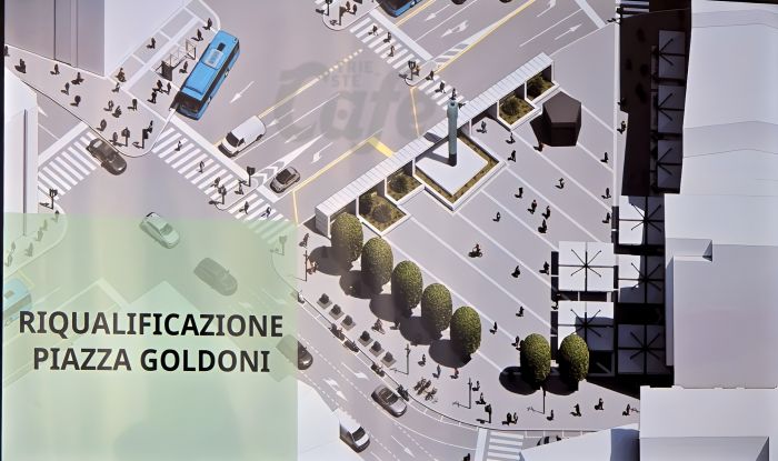 Rinasce Piazza Goldoni: più visibilità, più sicurezza, più verde. Ecco come cambierà tutto