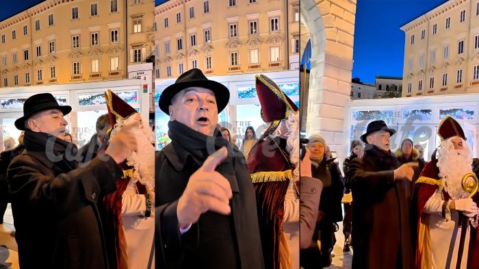 Dipiazza accende la Fiera di San Nicolò: canta, dirige la banda e trascina folla immensa (VIDEO) 