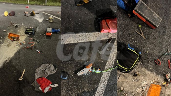 Prosecco, utensili e attrezzi dispersi in strada: intervento immediato della guardia giurata 