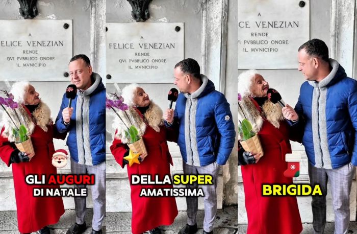 Gli auguri di Natale alla città di Brigida che lancia un'idea : 'Una temptation island natalizia!" (VIDEO) 