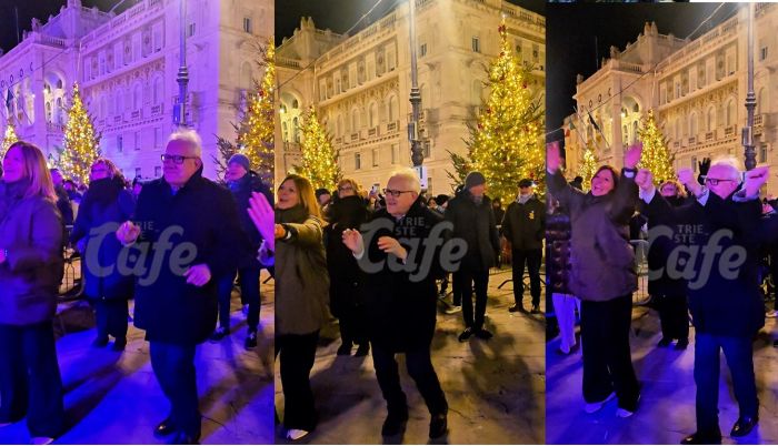 Capodanno con YMCA, Giorgio Rossi conquista piazza Unità e si trasforma in un Village People (VIDEO)
