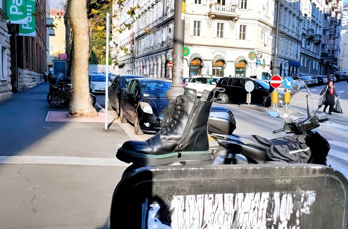 Via Stock, semaforo con sorpresa: spunta un anfibio “single” e Trieste sorride