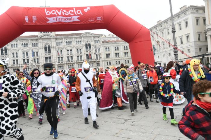 Trieste tra sport e solidarietà: torna la bavisela di Carnevale con corsa, festa e beneficenza