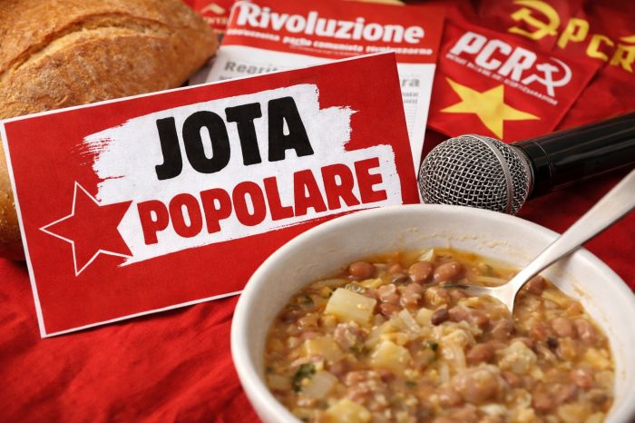 Trieste, Partito Comunista Rivoluzionario organizza “jota popolare” con cantada proletaria