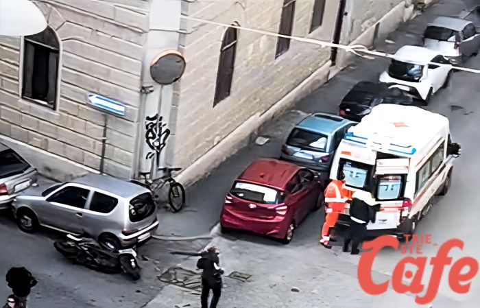 Incidente in via Vecellio, scooterista finisce in ospedale dopo lo scontro (VIDEO) 