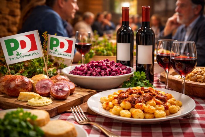 Tra brovada, vino e politica: il Pd in Fvg organizza la cena del “no” al referendum