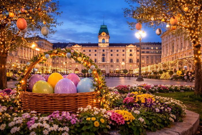 Trieste, luci solo a Natale? Un cittadino chiede più colore anche a Pasqua