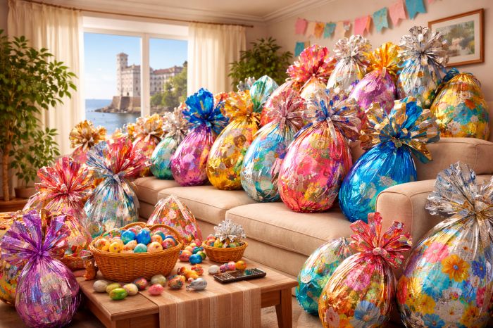 Trieste, scoppia la gara delle uova di Pasqua: “chi ne ha di più in casa?”