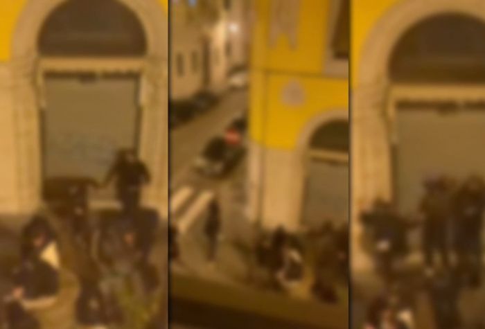 Baby maranza scatenati, notte di vandalismi in via Belpoggio: serrande prese a calci (VIDEO) 