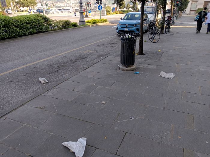 Trieste, degrado sulle Rive: “rifiuti e incuria sotto gli occhi di tutti”