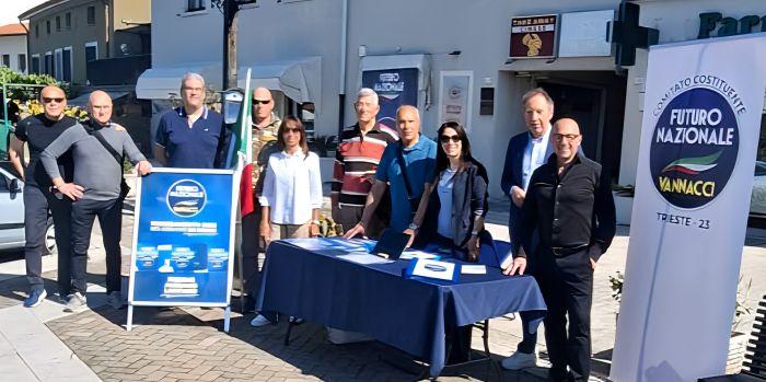 Sistiana, Futuro Nazionale di Vannacci in piazza: raccolta firme per il decreto sicurezza