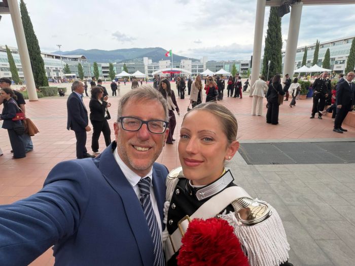 “Orgoglio immenso”: Polidori celebra il giuramento della figlia Talisa diventata Carabiniere