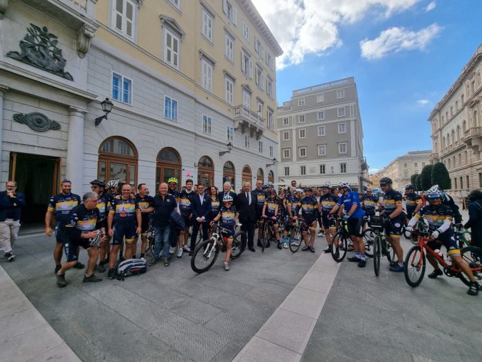 "Diabete a ruota libera", a Trieste la tappa finale della pedalata amatoriale di sensibilizzazione sul diabete