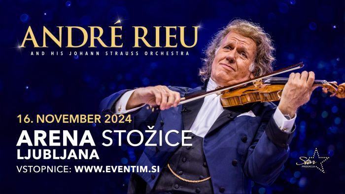 André Rieu torna in Slovenia, il 16 novembre show all'Arena Stožice