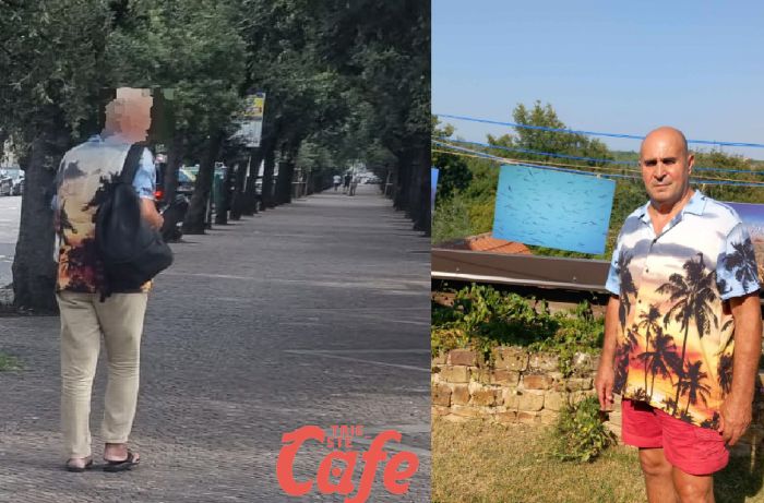 Giorgio Marchesich fa "tendenza"! In tanti a Barcola  con la sua stessa appariscente e fresca camicia!