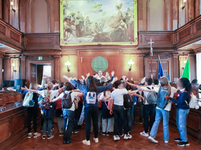 Ricevute le classi quarta e quinta della Scuola Primaria Montessori “San Giusto”