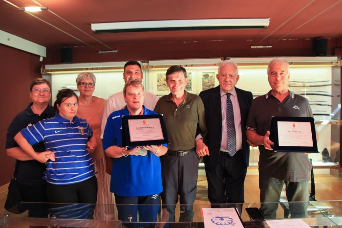 Premiata con una targa Patrizia Podreka, campionessa di bocce al World Games Special Olympics 2023 di Berlino 