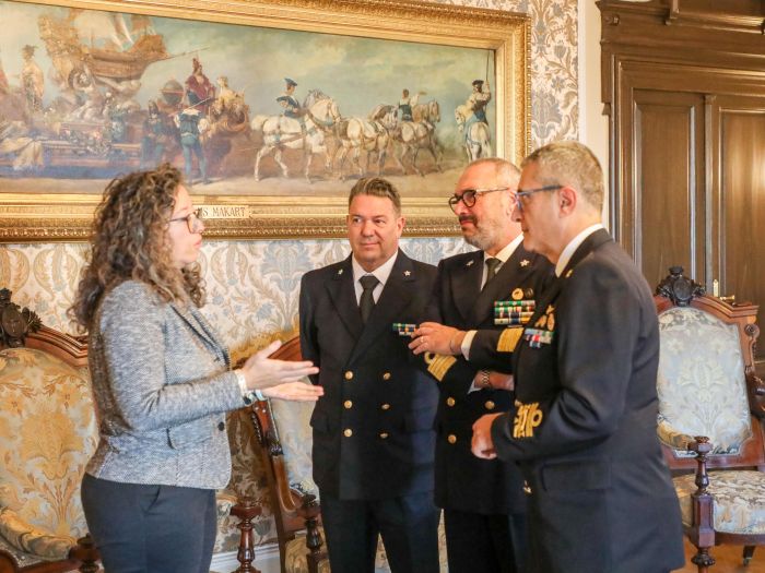 Il Vicesindaco Tonel ha il vicecomandante generale della Guardia Costiera, Ammiraglio Ispettore Sergio Liardo