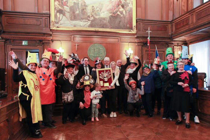 Pomeriggio nella Sala del consiglio comunale si sono tenute le premiazioni del Carnevale di Trieste