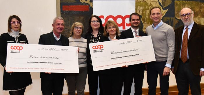 Da Coop 20 mila euro per prevenzione e cura oncologica in Fvg, fondi a Burlo e Cro di Aviano