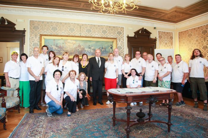 Sindaco ha ospitato il gemellaggio tra il Lions Club Mozaik di Budapest e il Lions Club Trieste Europa 